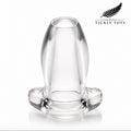 Master Series Gape Glory Hollow Anal Plug – Clear, Flared Base, Anal Trainer