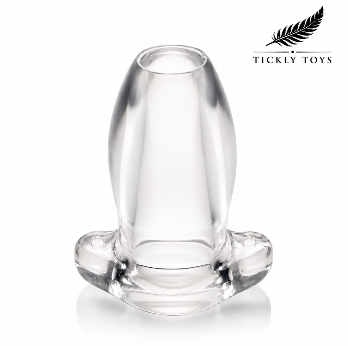 Master Series Gape Glory Hollow Anal Plug – Clear, Flared Base, Anal Trainer