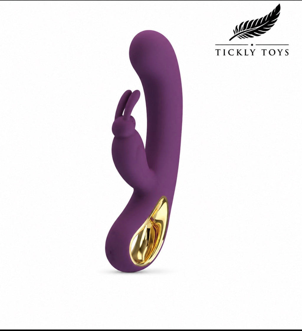 10 Speed Silicone Rabbit Vibrator – dual stimulation, body-safe silicone, USB rechargeable