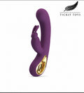 10 Speed Silicone Rabbit Vibrator G-Spot Clitoral Massager USB Rechargeable Purple